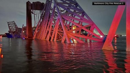 Filmul tragediei din Baltimore. <span style='background:#EDF514'>CELE</span> 63 de secunde fatale care au dus la ciocnirea navei cu podul