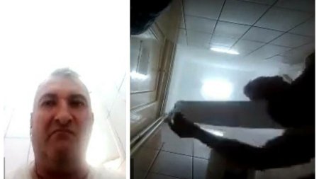 VIDEO. Un consilier local din Brasov nu a oprit camera si s-a filmat live pe <span style='background:#EDF514'>TOALE</span>ta, intr-o sedinta transmisa pe Facebook
