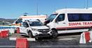 Accident cu opt raniti in Vrancea, dupa coliziunea dintre un microbuz cu pasageri si un autoturism