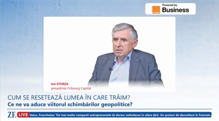 ZF Live. Ion Sturza, presedintele Fribourg Capital si fost premier al Republicii Moldova: Romania a facut un salt urias la nivel calitativ din 1990 incoace. Este pe harta mondiala si este tratata cu respect din punct de vedere politic, cultural, chiar si sportiv