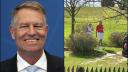 Klaus Iohannis, la golf alaturi de sotia sa, in Alba. Presedintele a fost fotografiat