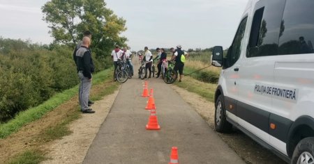 Granita romano-sarba pentru biciclisti a fost redeschisa. Relaxare pe doua roti pe un traseu spectaculos VIDEO