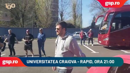 Universitatea Craiova - Rapid » Victor Angelescu face deplasarea <span style='background:#EDF514'>LA CRAIOVA</span> alaturi de suporteri
