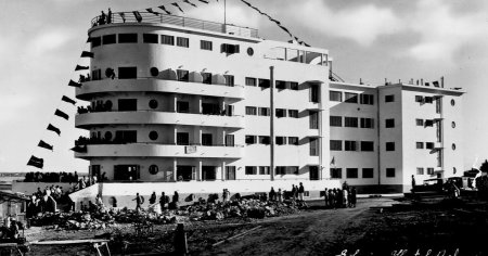 Soarta arhitectului care a proiectat cea mai frumoasa constructie din Eforie Nord. Bellona, hotelul sub forma unui vas care sparge <span style='background:#EDF514'>VALURILE</span>
