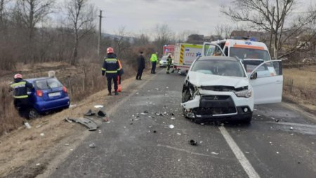 Trafic restrictionat pe DN 14, in judetul Sibiu, din cauza unui accident