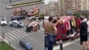 Grav accident cu o ambulanta in Bucuresti. Circulatia este restrictionata in zona Panduri