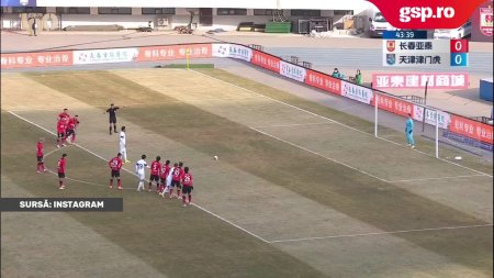 Andrea Compagno, fostul atacant de la FCSB, a marcat unicul gol al victoriei obtinute de Tianjin Jinmen Tiger pe terenul lui Changchun Yatai