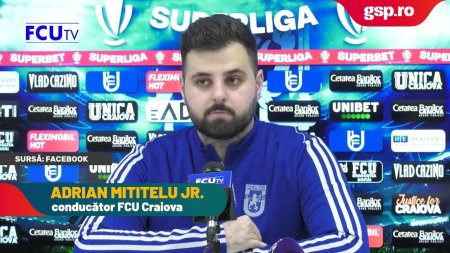Adrian Mititelu Jr, conferinta de presa incendiara dupa FCU Craiova - Otelul 1-2: 