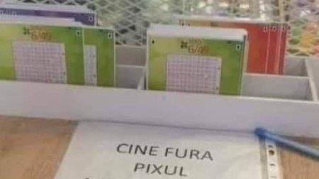 Mesajul <span style='background:#EDF514'>AMUZANT</span> transmis de angajatii unei loterii din Romania pentru clienti: Cine fura pixul...