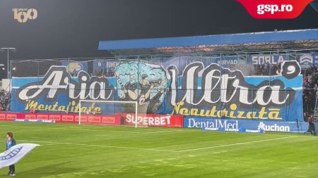 Farul - FCSB. Coregrafie impresionanta afisata de galeria gazdelor, inainte de startul meciului