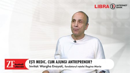 ZF/Libra Bank Profesii liberale. De la medic la antreprenor. Wargha Enayati, fondatorul retelei Regina Maria si Enayati Medical City: In businessurile mici trebuie sa fie implicat direct medicul fondator. Trebuie sa promovam dorinta de a face afaceri