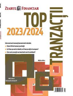 ZF a lansat <span style='background:#EDF514'>TOP TRANZACTII</span> 2023/2024. Care sunt cele mai importante 200 de tranzactii din Romania in 2023?
