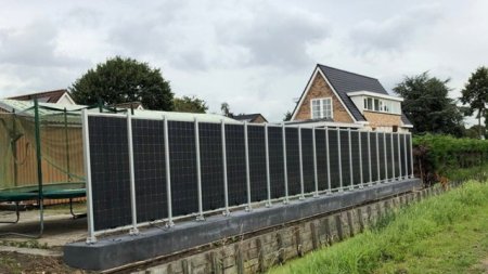 Panourile fotovoltaice au devenit atat de ieftine incat sunt folosite pentru a construi garduri in Olanda si Germania