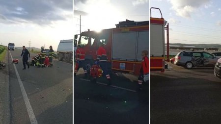 <span style='background:#EDF514'>MOTOCICLIST MORT</span> intr-un accident pe DN1, in Alba. A intrat in coliziune cu o masina