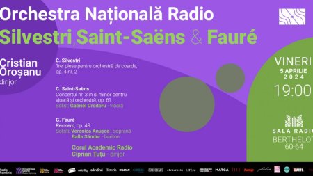 Violonistul Gabriel <span style='background:#EDF514'>CROITOR</span>u canta Saint-Saëns la Sala Radio