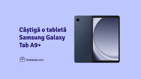 Castiga o tableta Samsung <span style='background:#EDF514'>GALAXY</span> Tab A9+ cu ,,Intrebarea Zilei