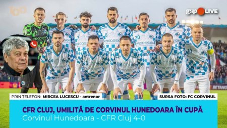 GSP Live » <span style='background:#EDF514'>MIRCEA LUCESCU</span> felicita Corvinul Hunedoara, dupa ce a eliminat CFR Cluj din Cupa Romaniei: Corvinul a meritat victoria