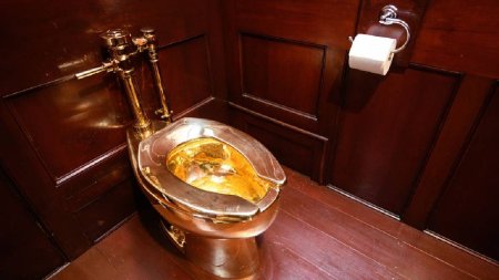 Un barbat a recunoscut ca a furat un WC din aur, in valoare de peste 6 milioane de dolari | A facut si inundatie