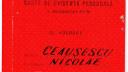 CNSAS a publicat Cartea de evidenta personala a membrului P.C.R. No 0000001, <span style='background:#EDF514'>NICOLAE CEAUSESCU</span>