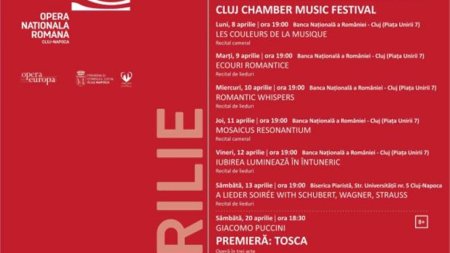 Povesti dramatice, <span style='background:#EDF514'>IUBIRI</span> periculoase si evenimente speciale in luna aprilie la Opera Nationala Romana Cluj!