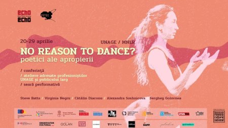 Dansul explorat ca limbaj artistic de sine statator in proiectul de cercetare artistica No Reason To Dance?, cu artisti din Romania, Republica Moldova si Irlanda de Nord