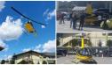 A aterizat cu elicopterul la o <span style='background:#EDF514'>BENZINARIE</span> din Arges pentru a alimenta