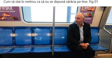 Cirstoiu, tinta glumelor pe internet dupa ce s-a fost fotografiat in metrou: 