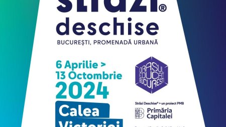 Din 6 aprilie ia startul a 4-a editie a celui mai popular eveniment outdoor al Capitalei: Strazi deschise, Bucuresti - Promenada urbana