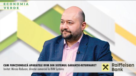 ZF Economia verde. Mircea Raducan, RVM Systems: Sunt peste 350.000 de echipamente RVM functionale in acest moment, in tot atatea spatii. Noi avem peste 10% din ele