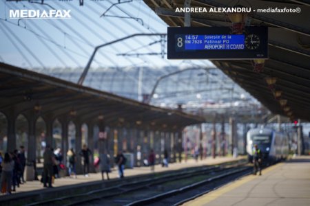 Circulatia feroviara spre Aeroportul Henri Coanda va fi inchisa intre 9 si 11 aprilie