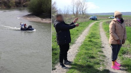 Doi tineri din <span style='background:#EDF514'>CUBA</span> au fost prinsi pe o barca, pe raul Prut, in timp ce incercau sa ajunga in Spania