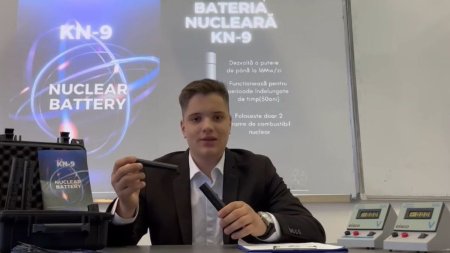 Vladimir Virzob a lansat, la 15 ani, bateria nucleara KN-9. Micul Einstein, inscris in campania Fundatiei <span style='background:#EDF514'>DAN VOICULESCU</span> pentru Dezvoltarea Romaniei