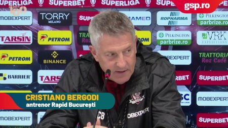 Conferinta de presa » Ce i-a urat Bergodi lui Sapunaru cu ocazia implinirii a 40 de ani: Ii doresc tot binele din lume, este o legenda a clubului