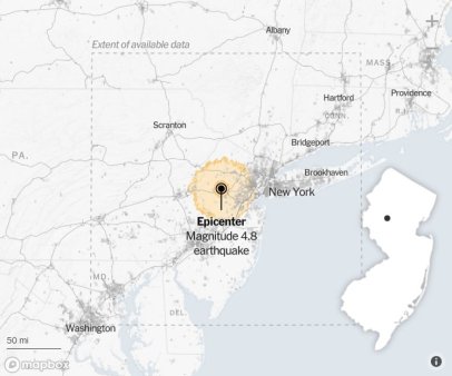 Un cutremur neobisnuit a zguduit vineri orasul New York. Traficul aerian, perturbat pe Coasta de Est