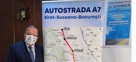 Gheorghe Flutur, dupa semnarea indicatorilor pentru tronsonul Pascani - Suceava din A7: Sunt convins ca in sedinta de Guvern se va aproba demararea lucrarilor de proiectare si executie si in felul acesta judetul Suceava vede luminita de la capatul <span style='background:#EDF514'>TUNELUL</span>ui