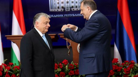 Viktor Orban, <span style='background:#EDF514'>DECORAT</span> de liderul separatistilor sarbi din Bosnia-Hertegovina. Mesajul premierului maghiar pentru Occident