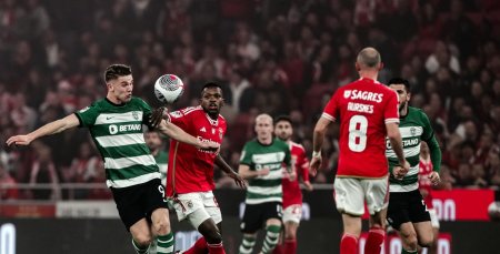 Sporting <span style='background:#EDF514'>LISA</span>bona - Benfica 1-1, in AntenaPLa. Nebunie pe Jose Alvalade! Gol in secunda 49! Bah a dat lovitura inainte de pauza