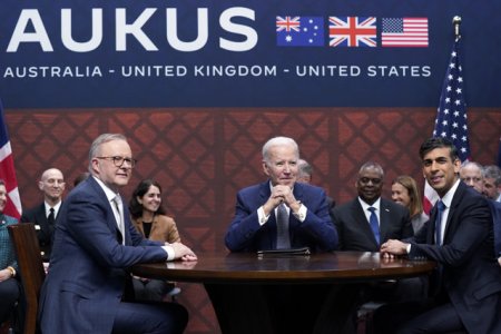 SUA, Marea Britanie si Australia analizeaza extinderea aliantei Aukus pentru a descuraja China in regiunea Indo-Pacific