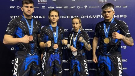 Aur, argint si <span style='background:#EDF514'>BRONZ</span> pentru Romania la Campionatele Europene de MMA