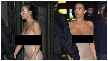 Bianca Censori, sotia lui Kanye West, socheaza cu o noua aparitie. Cum s-a <span style='background:#EDF514'>IMBRACAT</span> pentru o iesire in oras | FOTO