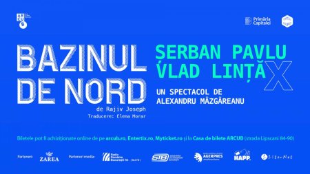 Premiera nationala la ARCUB: <span style='background:#EDF514'>BAZINUL</span> de nord, de Rajiv Joseph, in regia lui Alexandru Mazgareanu