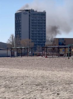 Ultima ora: Incendiu la un hotel din Mamaia