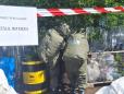 Posibil accident chimic evitat in curtea unei firme din Mintia, Hunedoara