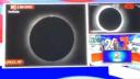 Ce a aparut, in direct, la un post de televiziune in timpul eclipsei de Soare din 8 aprilie | VIDEO