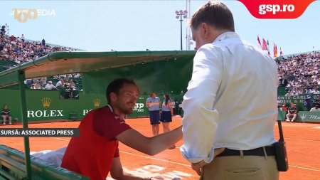 Daniil Medvedev a facut scandal, dupa ce a fost eliminat de la <span style='background:#EDF514'>MONTE CARLO</span>: Deschide naibii ochii, fa ceva, este afara!