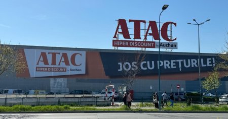 S-a deschis hipermarketul discount ATAC, in locul <span style='background:#EDF514'>AUCHAN</span> Brasov Vest. Preturi mici permanent la mii de produse!