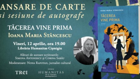 Lansare de carte si <span style='background:#EDF514'>SESIUNE</span> de autografe - Ioana Maria Stancescu - Tacerea vine prima