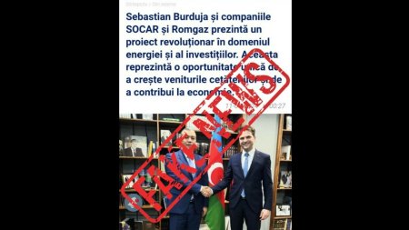 Video <span style='background:#EDF514'>DEEP</span>fake cu ministrul Sebastian Burduja si articol fals cu sigla Stirile Pro TV: Am sesizat DIICOT