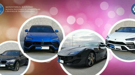 ANABI vrea sa valorifice bunurile confiscate. Autoritatea scoate la vanzare un Ferrari Portofino si mai multe <span style='background:#EDF514'>LAMBORGHINI</span>