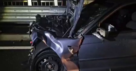 Accident pe centura municipiului Targu Jiu. Doi tineri ar fi participat la curse ilegale de masini VIDEO